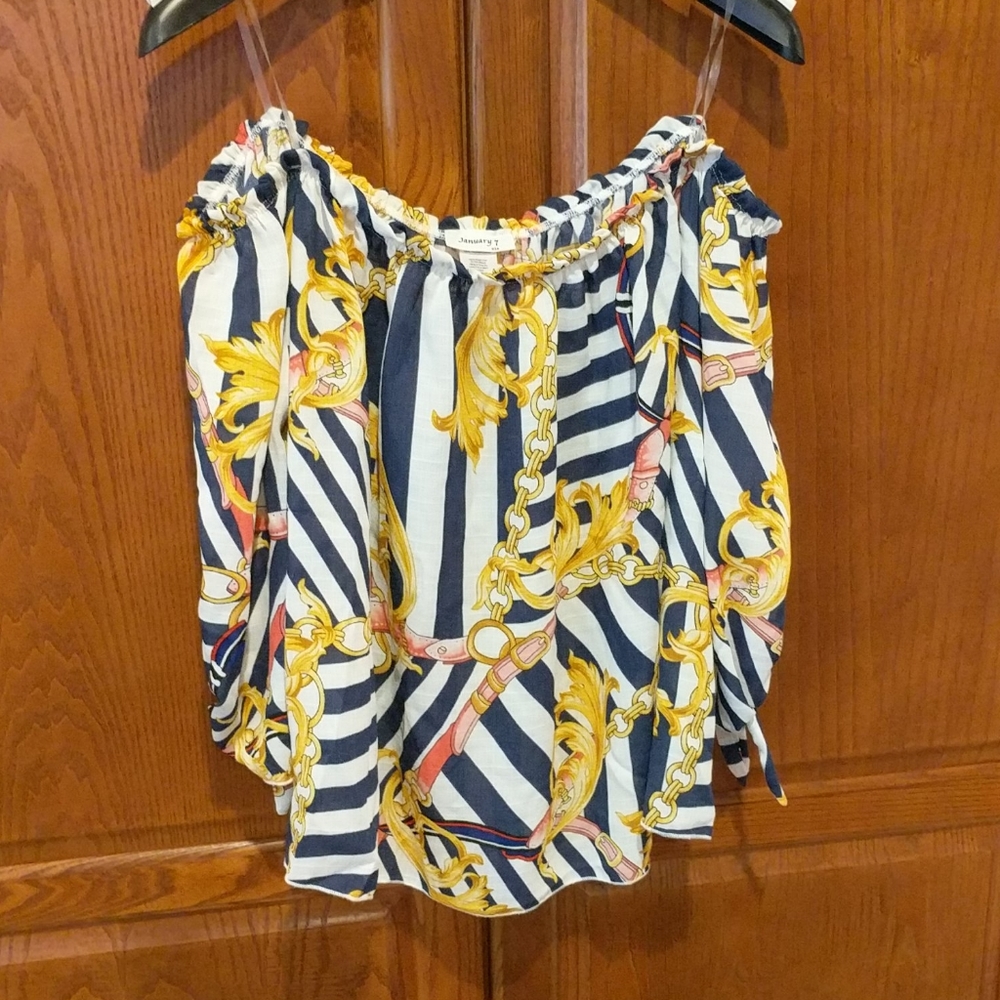 January 7 off the shoulder top